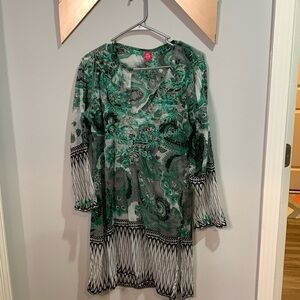 Raj silk bathing, suit, cover-up, size medium